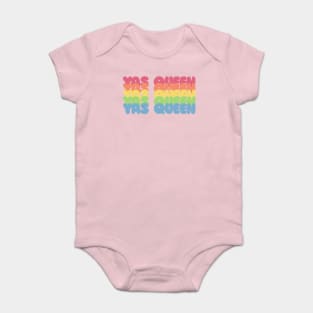 YAS QUEEN Slogan Tee / Typographic Design Baby Bodysuit